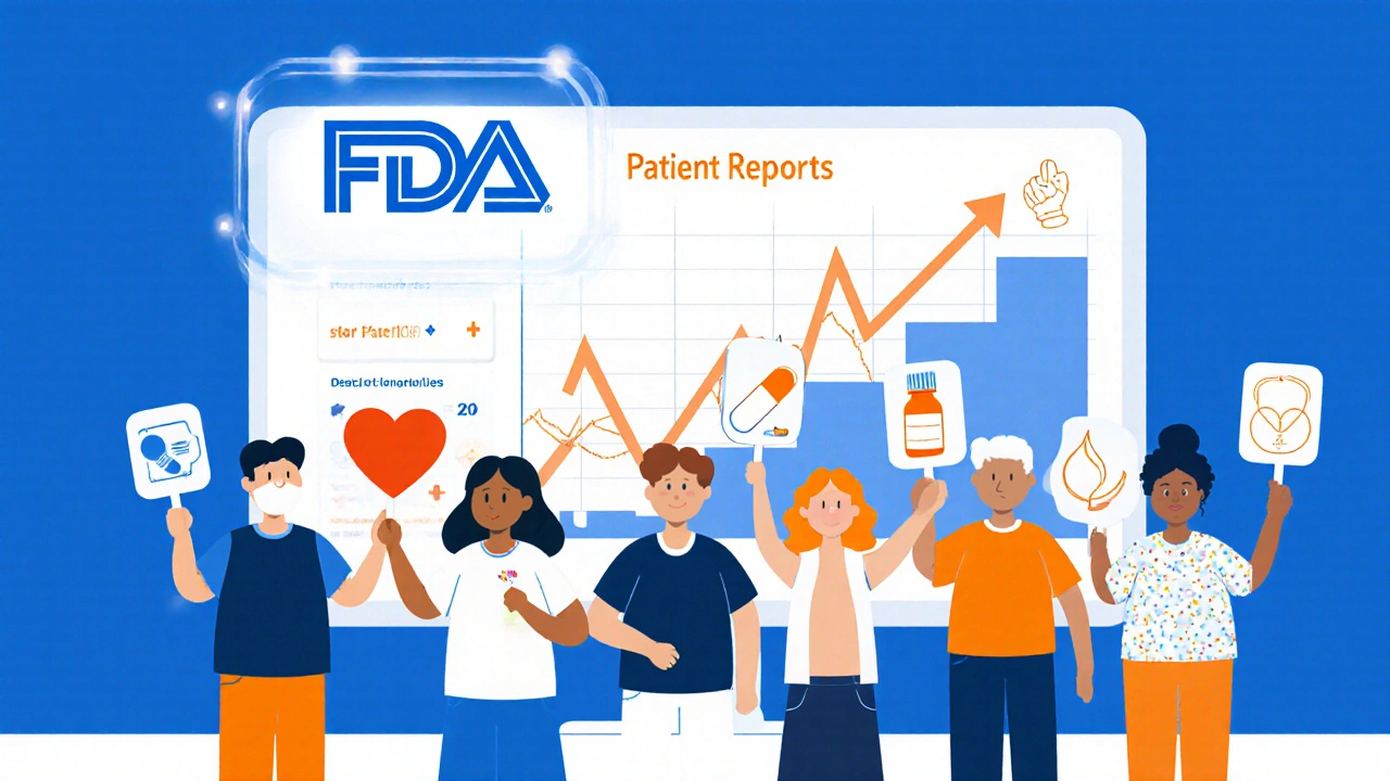 Diverse patients uniting to submit reports that help improve drug safety.