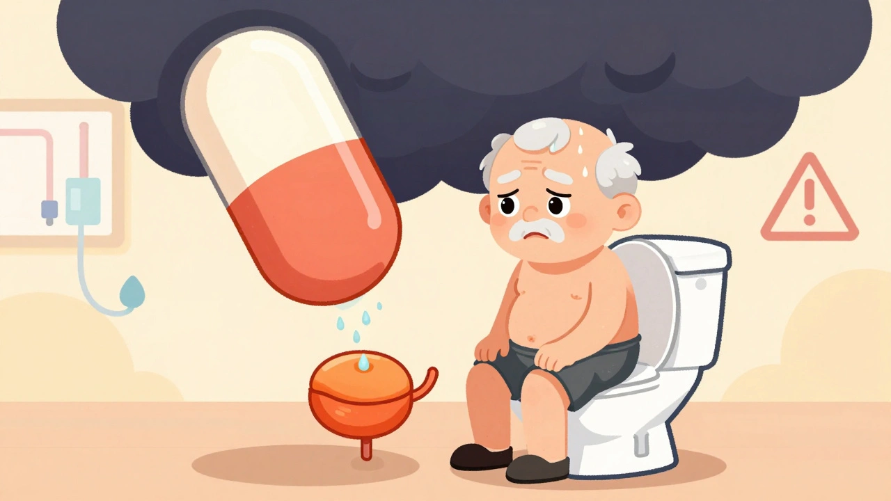 Anticholinergics and Urinary Retention: How Prostate Problems Make This Medication Risky